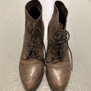 Roberto Del Carlo Dark Brown Leather Ankle Boots